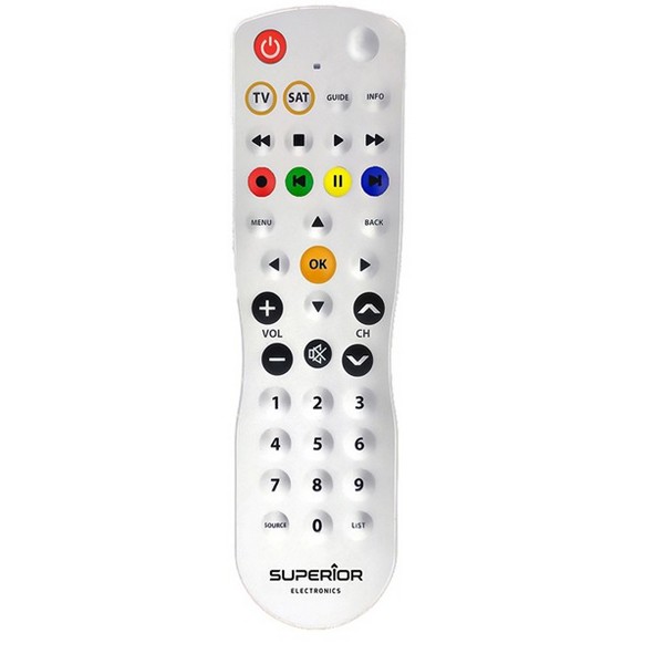 Elettro OK  TELECOMANDO UNIVERSALE 2IN1 TV E DECODER PLURIMARCA LAVABILE